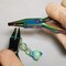 The Beadsmith Chroma Series Flat Nose Pliers, 5.5" (140mm) with Hardened Stainless-steel Head, Rainbow Titanium Coating, Contoured Comfort Grip Handle and Double-leaf Spring, Tool for Jewelry Making